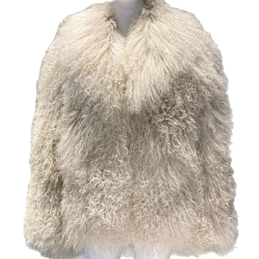 Winter Clothing Amazon - معطف فرو نسائي قصير من صوف