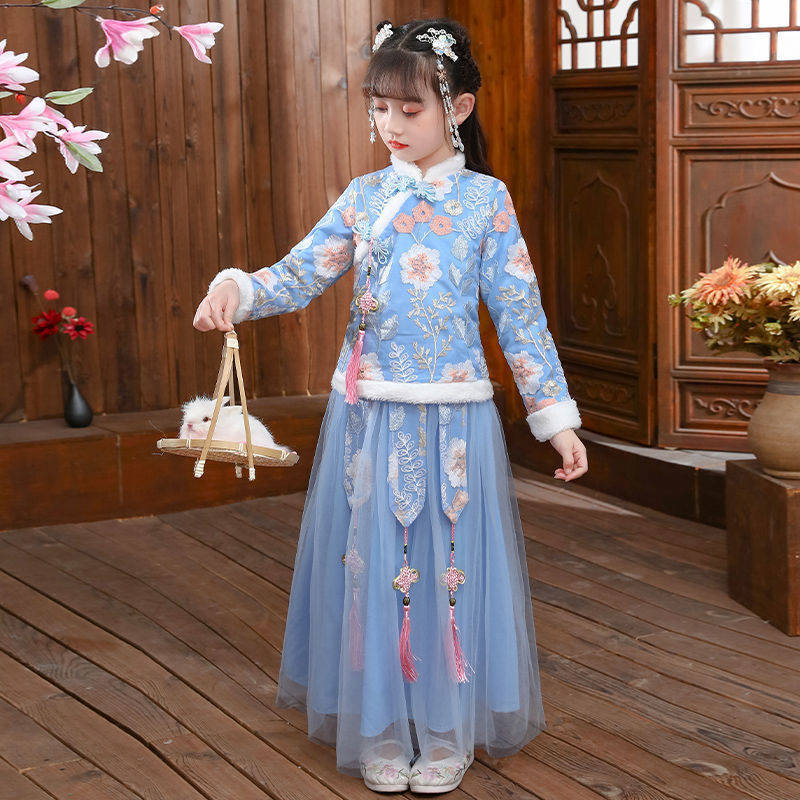 Winter Clothing For Baby Girl - الفتاة Hanfu زي القديمة ، فستان