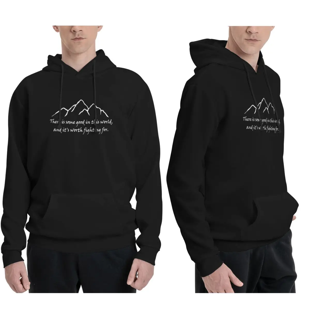 Winter Clothing Quotes - Samwise إقتباس مضغوط هوديس الرجال النساء