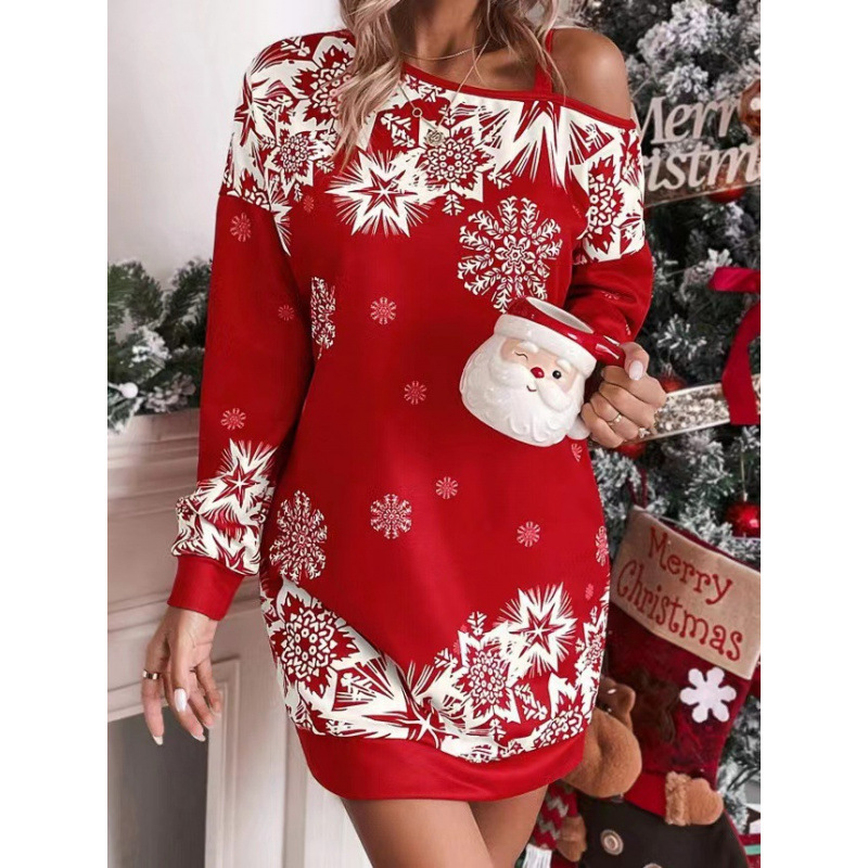 Winter Clothing H&M - فساتين نسائية 2026 بطبعة ندف الثلج