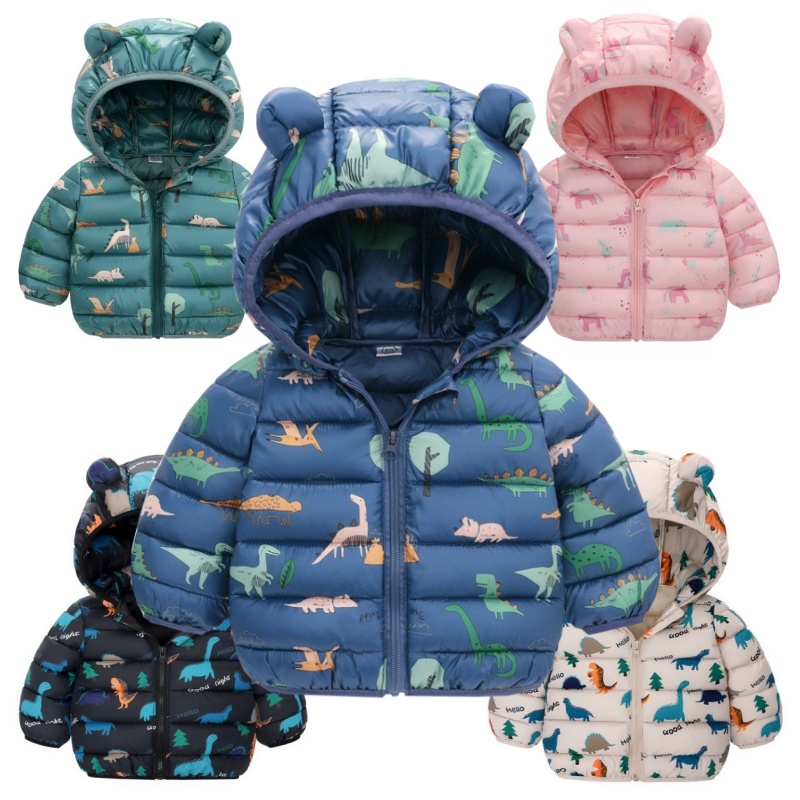 Winter Clothing For 1 Year Old Girl - الأطفال الفتيان الطفل مقنعين خفيفة الوزن