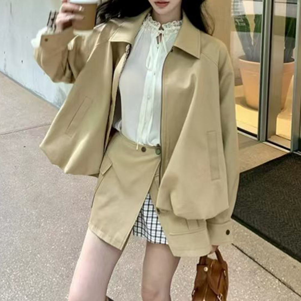 TWOTWINSTYLE Khakl تقسم جيب قط - مراجعة Winter Clothing Color وسعره