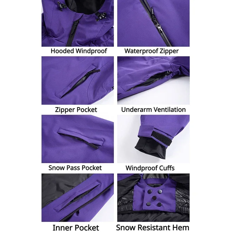 الرجال الشتاء في الهواء الطلق  - مراجعة Ski Pants Waterproof وسعره