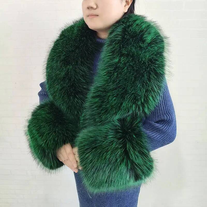كبير إمرأة فو الثعلب الفراء وش - مراجعة Winter Clothing Equipment وسعره