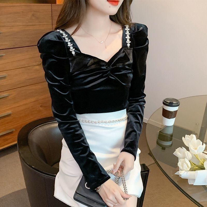 قميص وبلوزة نسائية مخملية بقصة - مراجعة Winter Clothing Trends 2025 Women'S وسعره