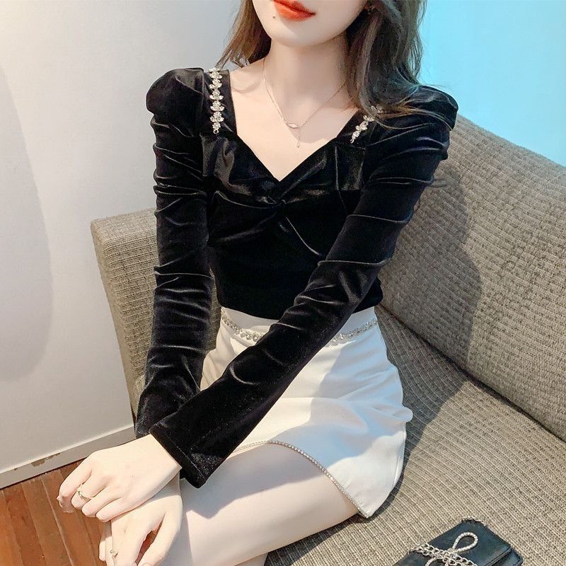 قميص وبلوزة نسائية مخملية بقصة - مراجعة Winter Clothing Trends 2025 Women'S وسعره
