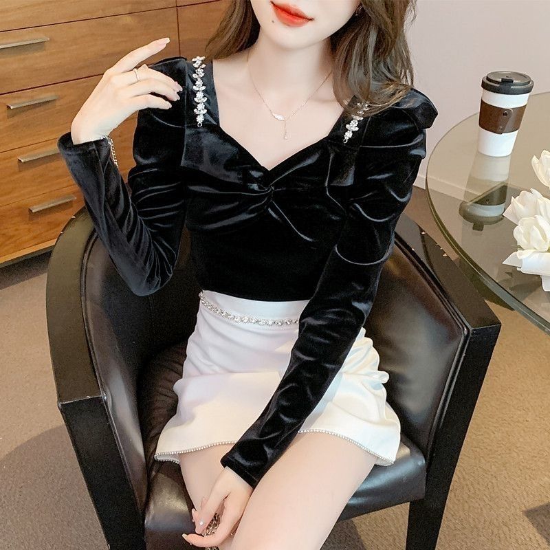 قميص وبلوزة نسائية مخملية بقصة - مراجعة Winter Clothing Trends 2025 Women'S وسعره