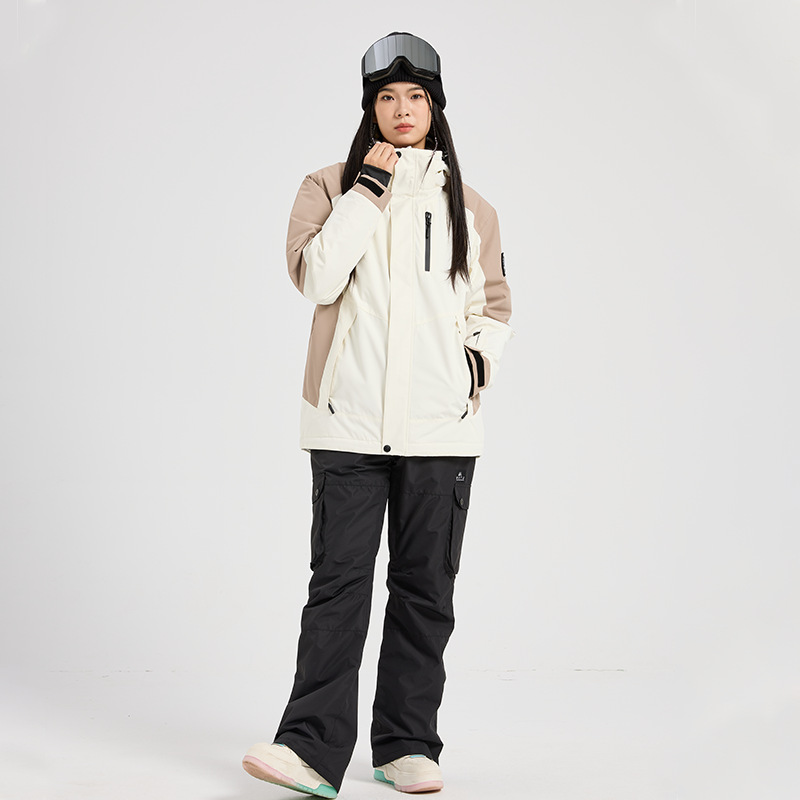 طقم بدلة تزلج نسائية جديدة مقا - مراجعة Ski Pants Waterproof وسعره