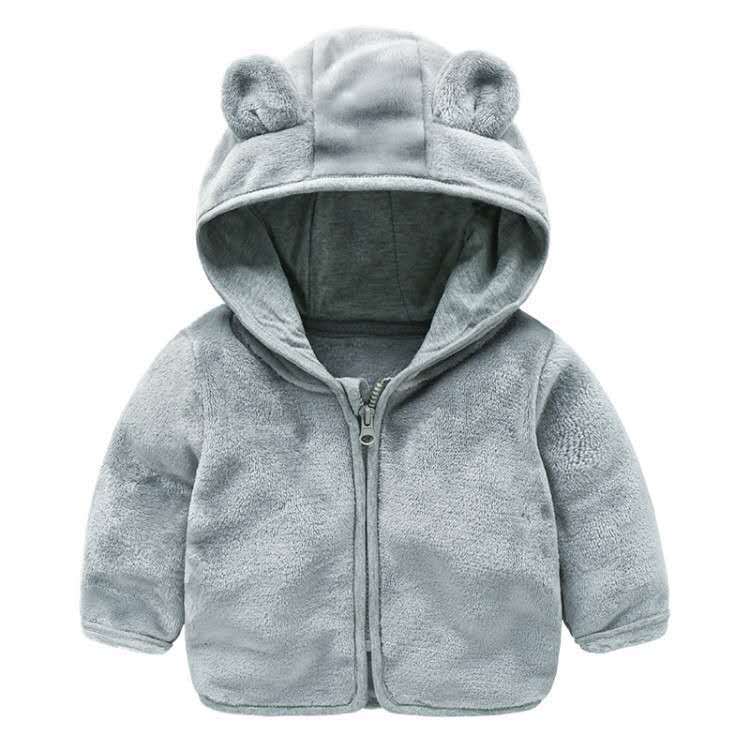 معطف أطفال بسيط بلون واحد وأكم - مراجعة Winter Clothing For 1 Year Old Girl وسعره
