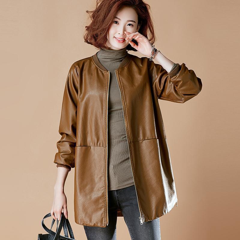 موضة حجم كبير سترة جلدية المرأ - مراجعة Winter Clothing Pinterest وسعره