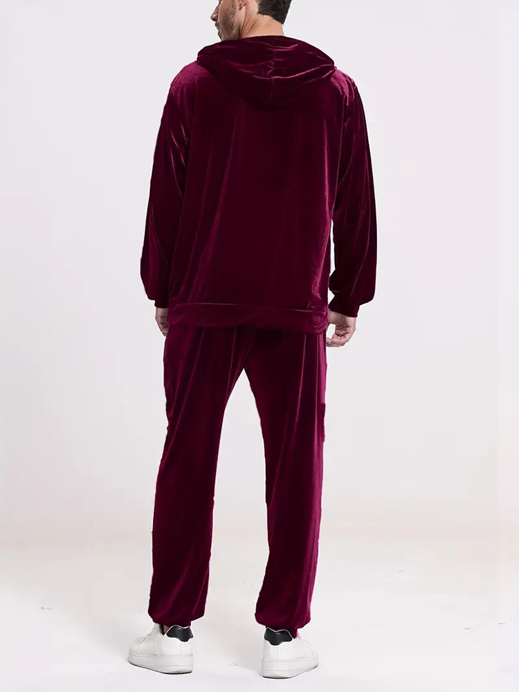 طقم رجالي من قطعتين بلون موحد  - مراجعة Winter Clothing Color وسعره