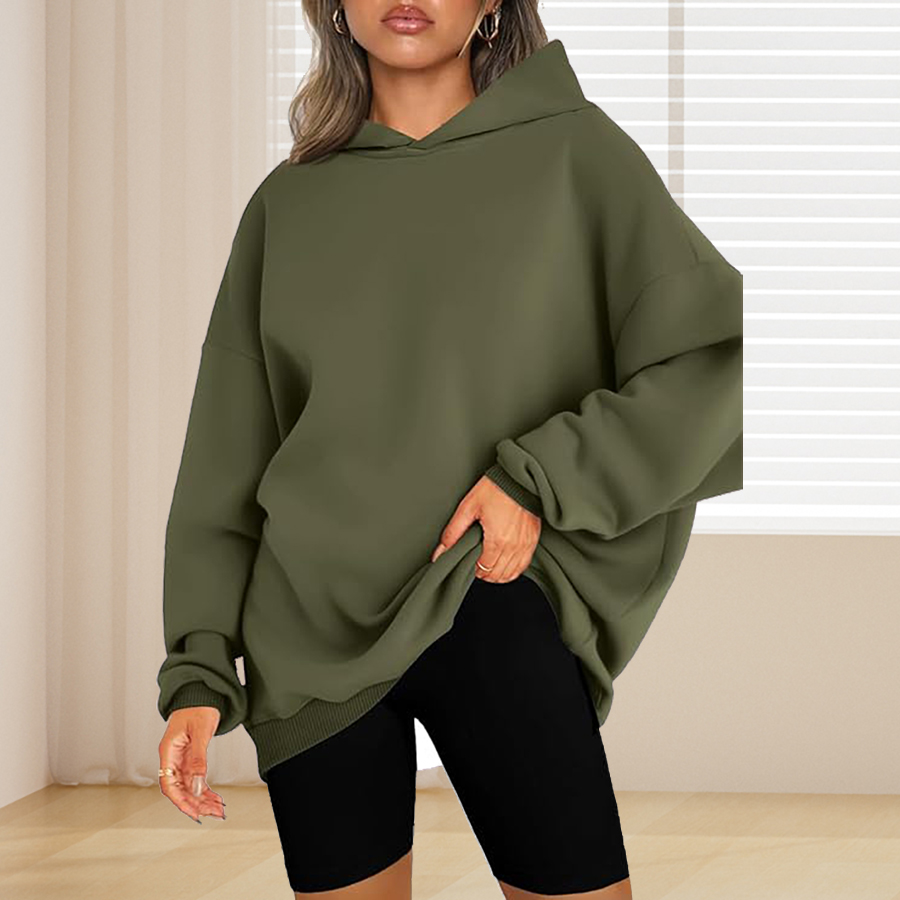هوديي أساسي بلون سادة مقاس كبي - مراجعة Winter Clothing Color وسعره