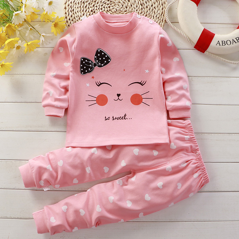 طقم بيجامة قطنية للأطفال ، ملا - مراجعة Winter Clothing For 1 Year Old Girl وسعره