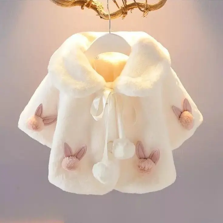 عباءة أطفال عباءة فرو مقلدة ،  - مراجعة Winter Clothing For Baby Girl وسعره