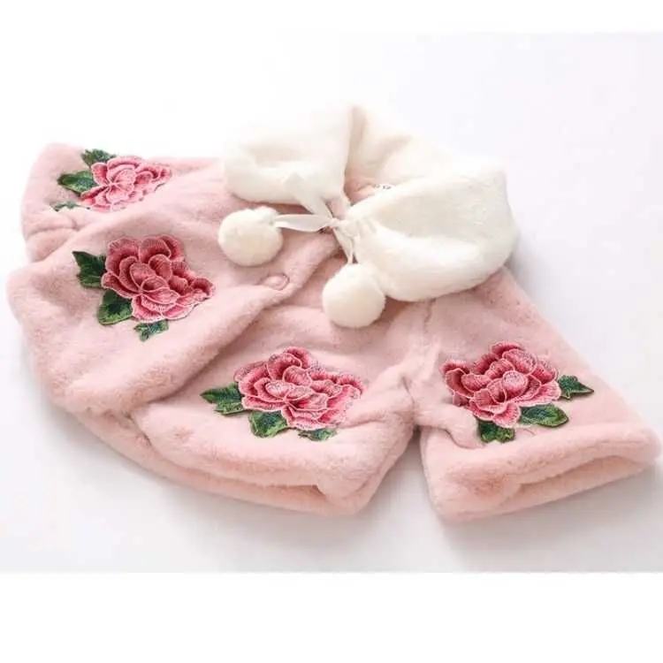 عباءة أطفال عباءة فرو مقلدة ،  - مراجعة Winter Clothing For Baby Girl وسعره