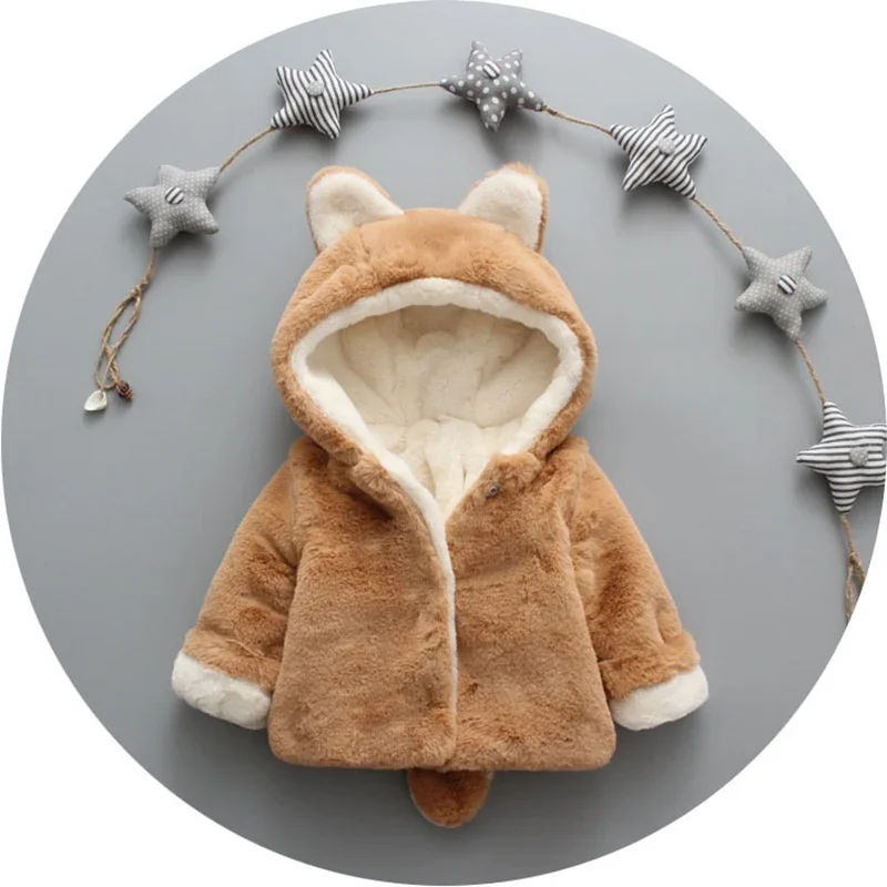 آذان القط لطيف أفخم سترة طفل ، - مراجعة Winter Clothing For Baby Girl وسعره