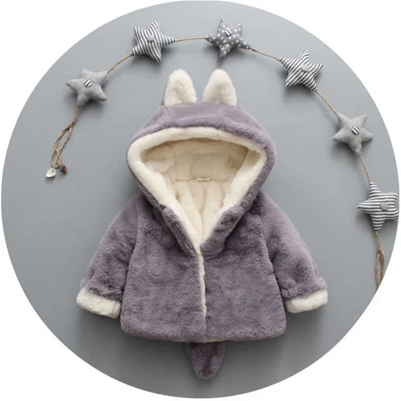 آذان القط لطيف أفخم سترة طفل ، - مراجعة Winter Clothing For Baby Girl وسعره