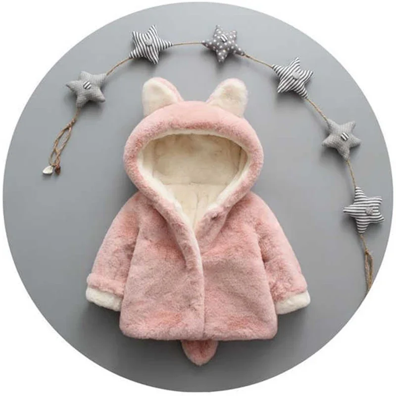 آذان القط لطيف أفخم سترة طفل ، - مراجعة Winter Clothing For Baby Girl وسعره
