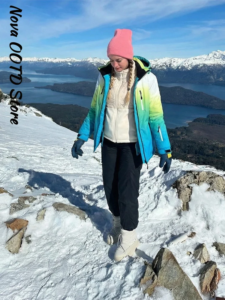 سترة وبنطلون تزلج نسائي شتوي م - مراجعة Ski Pants Waterproof وسعره