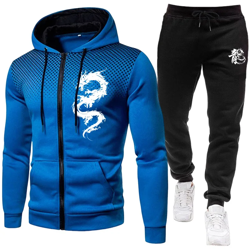 طقم رجالي بنمط التنين الباريسي - مراجعة Winter Clothing Hoodie وسعره
