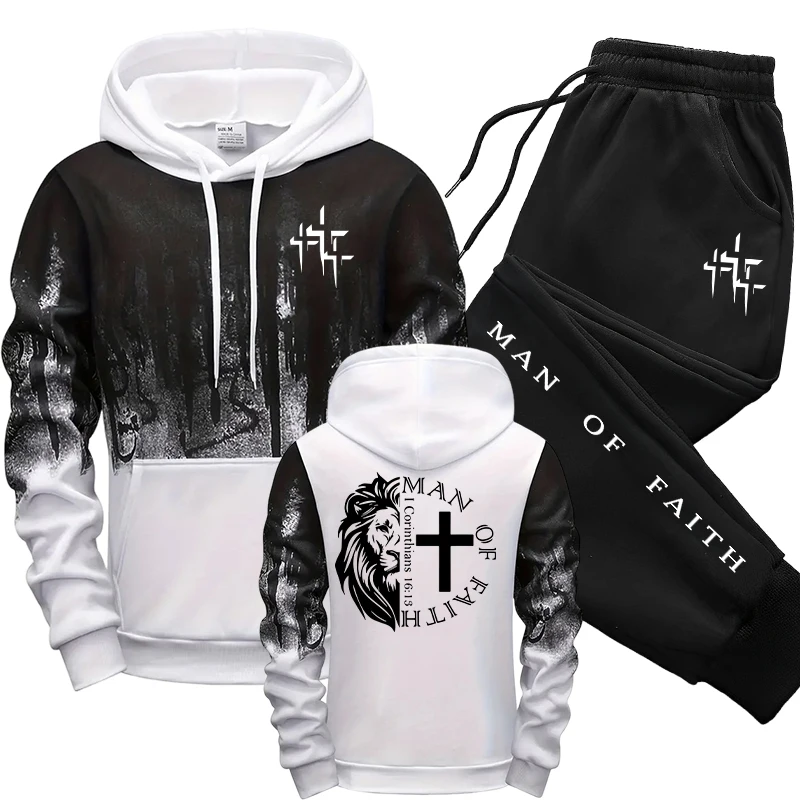 طقم رجالي بنمط Man of Faith يت - مراجعة Winter Clothing Hoodie وسعره