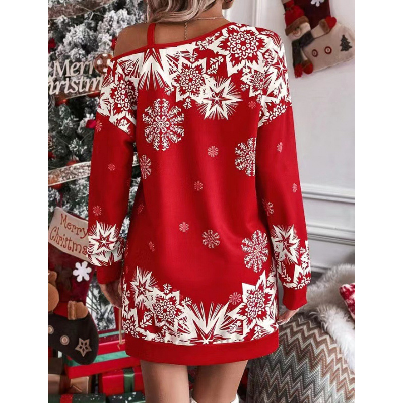 فساتين نسائية 2026 بطبعة ندف ا - مراجعة Winter Clothing H&M وسعره