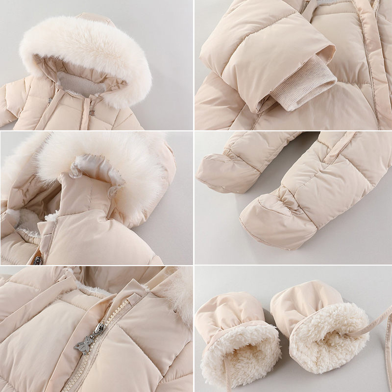 الشتاء الوليد الطفل رومبير مع  - مراجعة Winter Clothing For Baby Girl وسعره